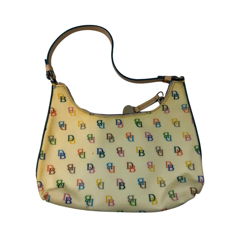 Dooney & Bourke Y2K Rainbow Monogram Handbag Vintage Small mini hobo
